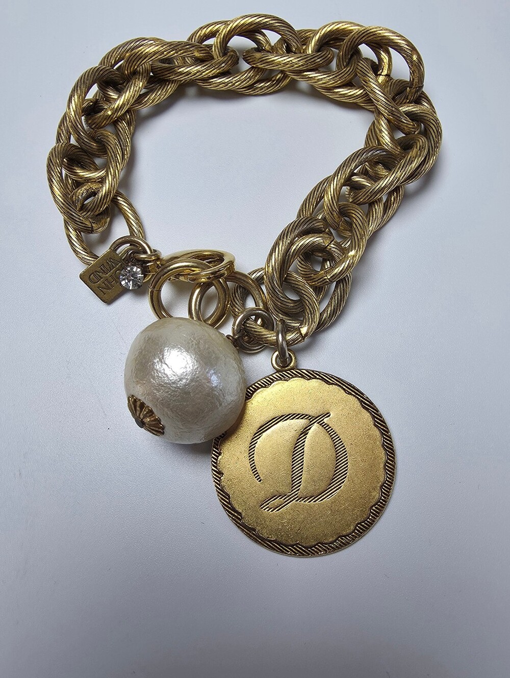 John Wind Sorority Gal Bracelet Monogrammed Letter D
